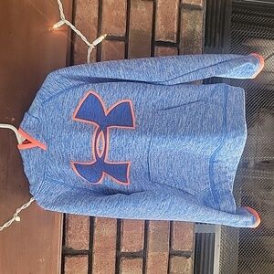 Youth boys Hurley sweatshirt. Blue and orange in color. Size small youth.